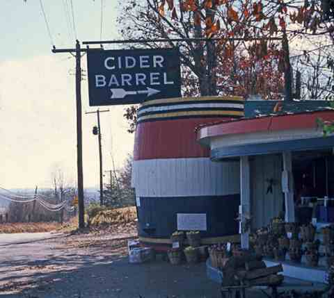 Cider Barrel Mobile Home Park was in its early years. It closed in 2003.
