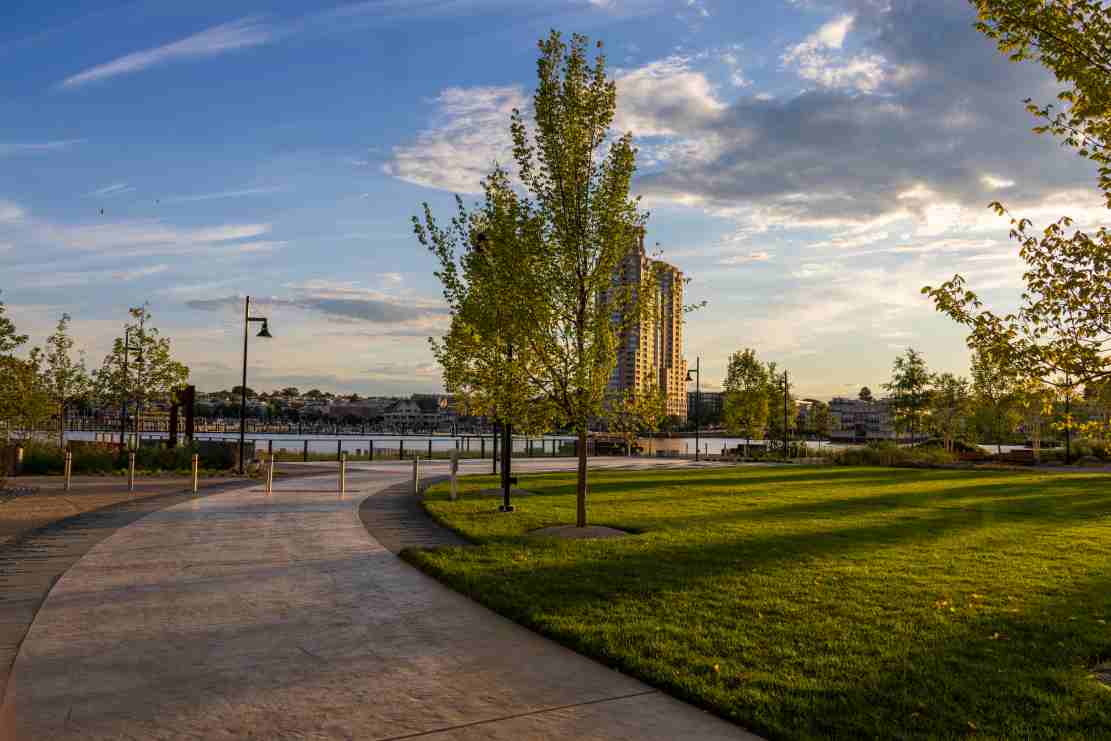 A gorgeous landscape at Point Park in urbana MD