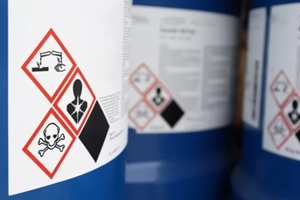 symbol on the chemical tank