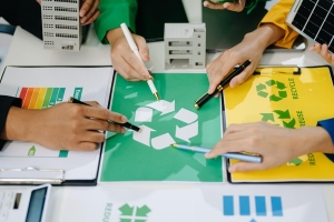waste disposal and recycle concept