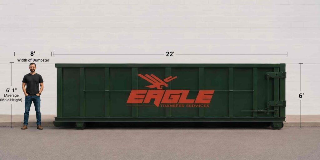 large roll off dumpster 30 yd