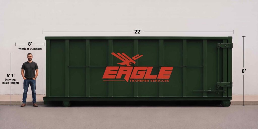 x large roll off dumpster 40 yd